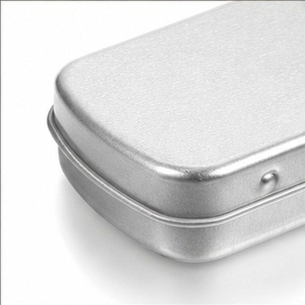 Tin Container Lid - 5개 세트, 휴대용 금속 틴 상자,