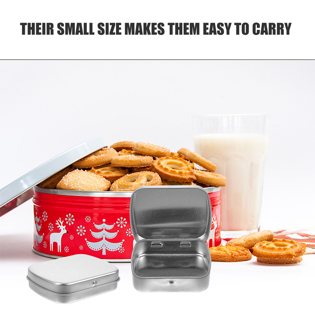 5개 세트, 휴대용 금속 틴 상자, 밀폐 뚜껑이 있는  - Tin Container Lid 리뷰 및 가격