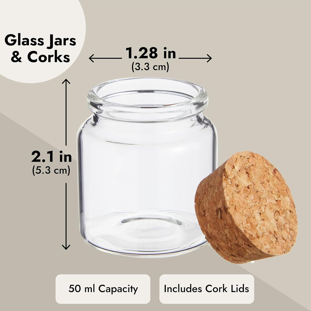 코르크 뚜껑이 달린 작은 유리 항아리, DIY 공예품용 - Candle Making Jars With Lids 리뷰 및 가격