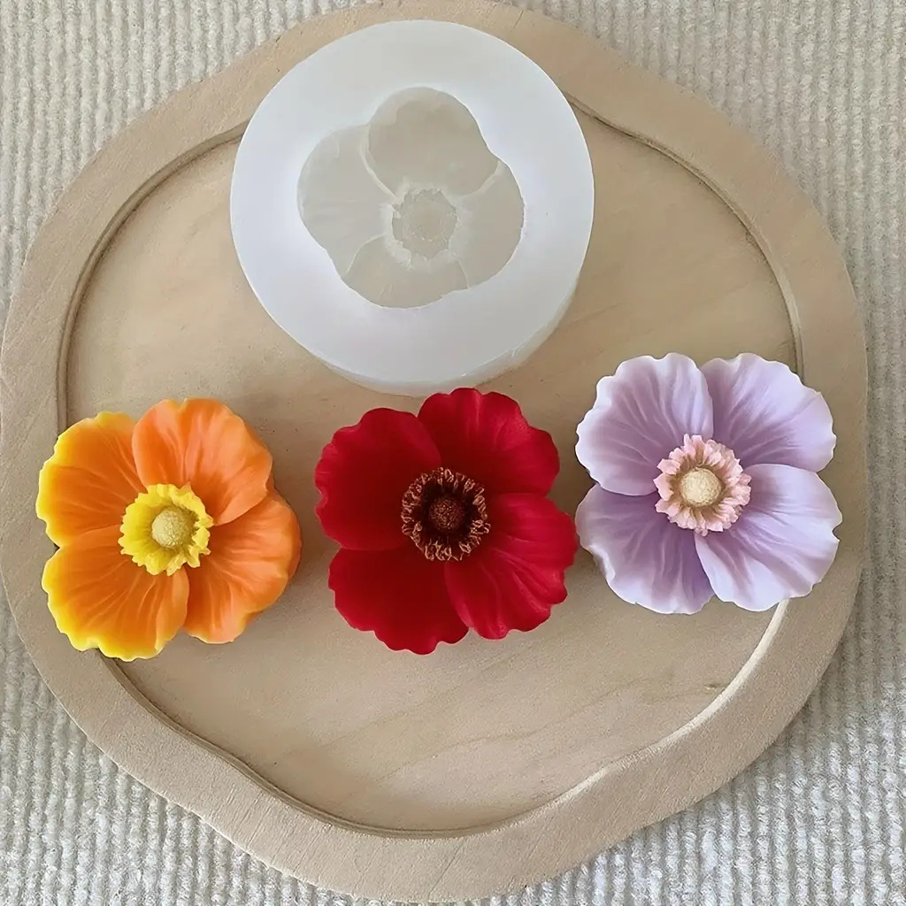 꽃 모양 실리콘 캔들 몰드는 비누, 점토, 레진 공예품 - Candle Making Jug 리뷰 및 가격