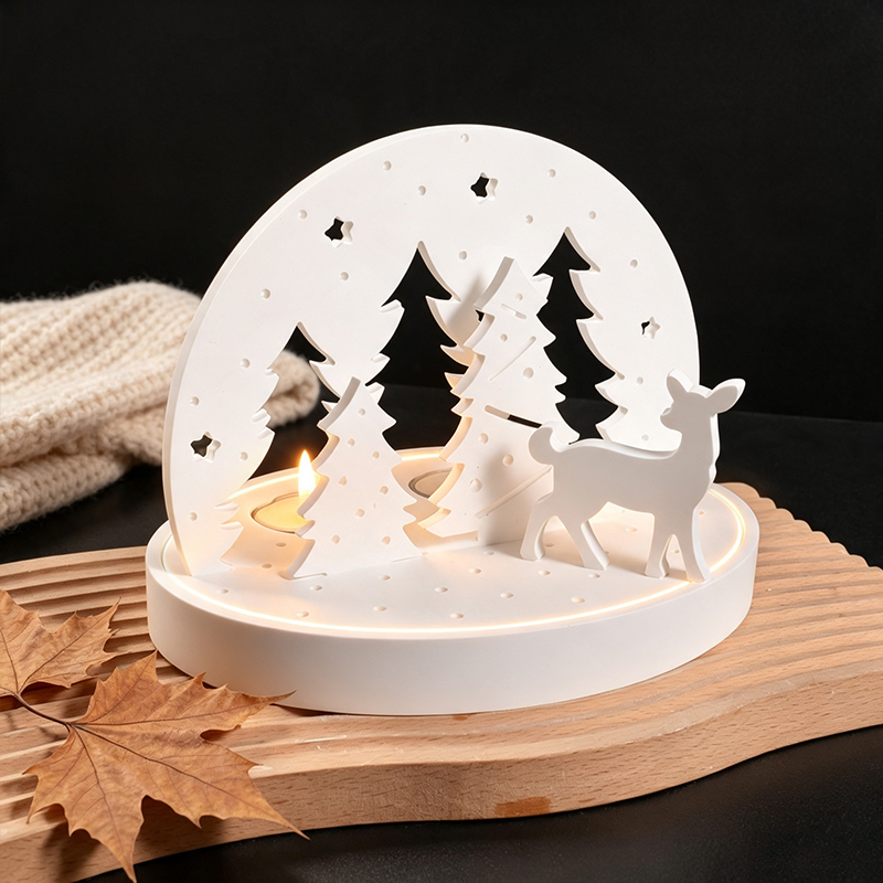 크리스마스 엘크 티라이트 캔들 홀더 실리콘 몰드, 3D - Candle Making Kits 리뷰 및 가격
