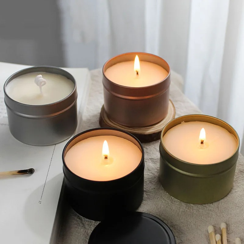 뚜껑이 있는 원형 알루미늄 캔들 통, 캔들 제작용 빈  - Candle Making Jars With Lids 리뷰 및 가격