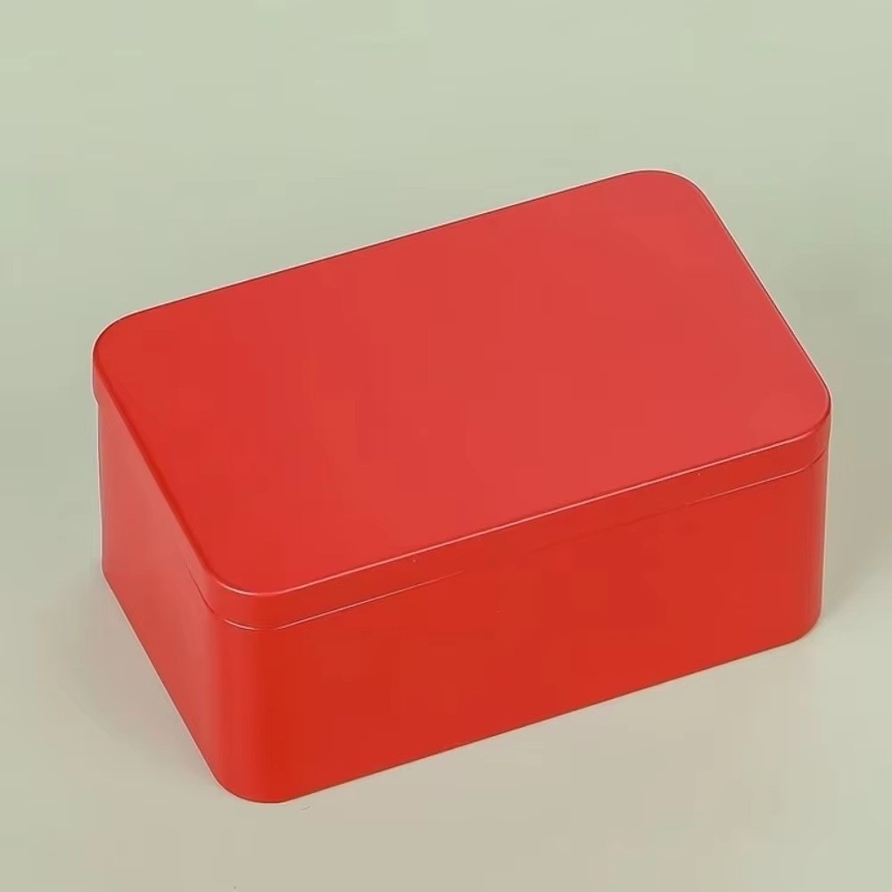 새로운 단색 틴 박스 뚜껑 있는 틴플레이트 차 보관함  - Tin Container Lid 리뷰 및 가격