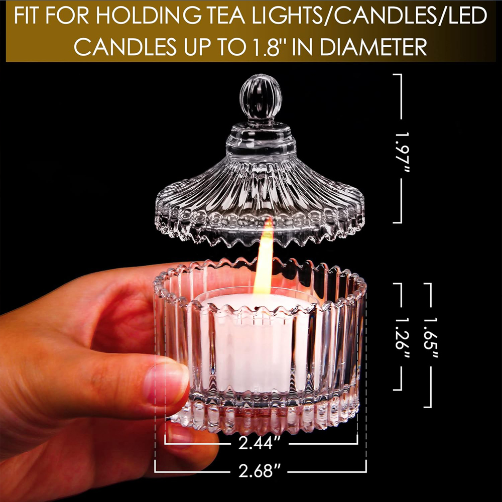 뚜껑이 있는 봉헌용 캔들 홀더, 대량 티라이트 캔들 홀 - Candle Making Jars With Lids 리뷰 및 가격