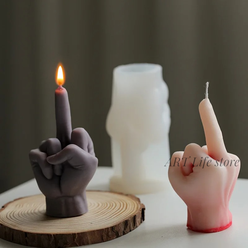 3D 손가락 실리콘 양초 금형 Diy 재미 경멸 제스처 - Candle Making Tutorial 리뷰 및 가격