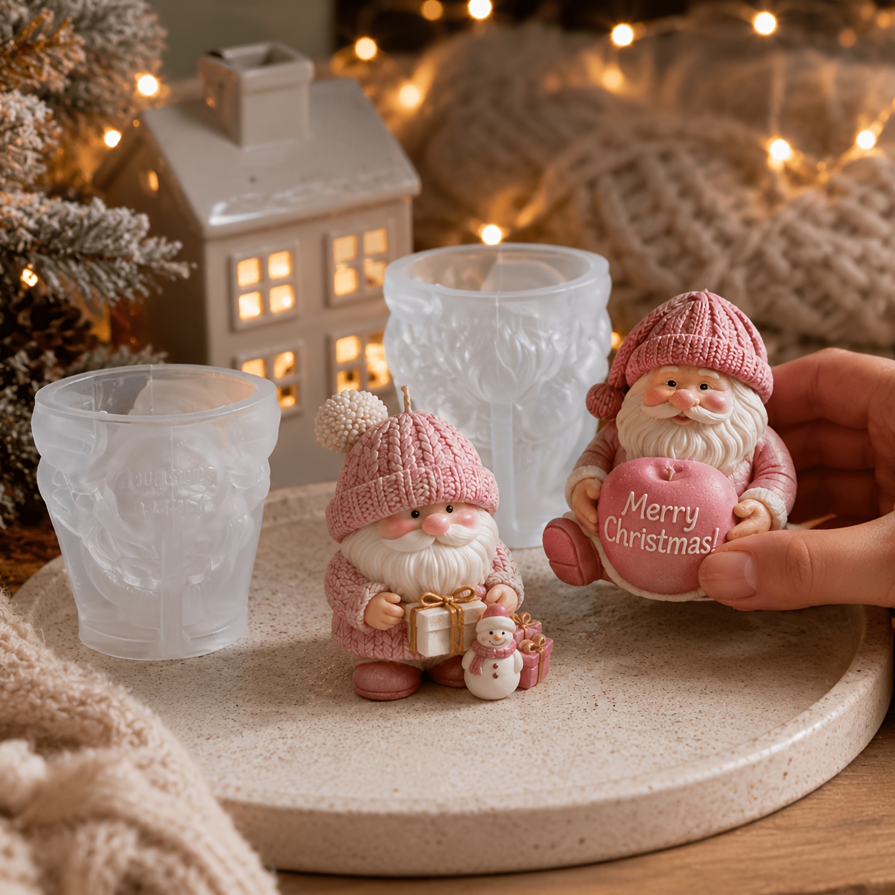 크리스마스 홀리데이 노움 실리콘 캔들 몰드, 노르딕 산 - Candle Making Kits 리뷰 및 가격