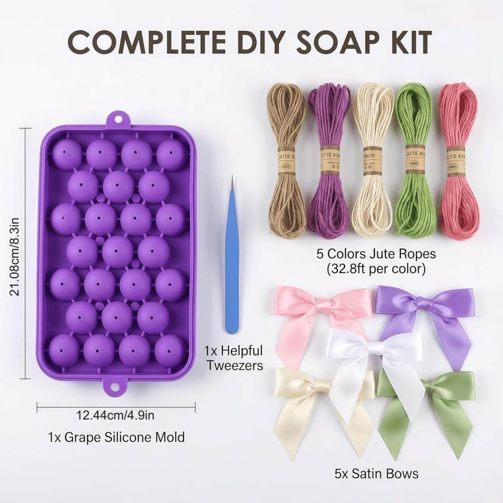 포도 과일 모양 비누 몰드, DIY 공예 용품, 3D  - Candle Making Kits 리뷰 및 가격
